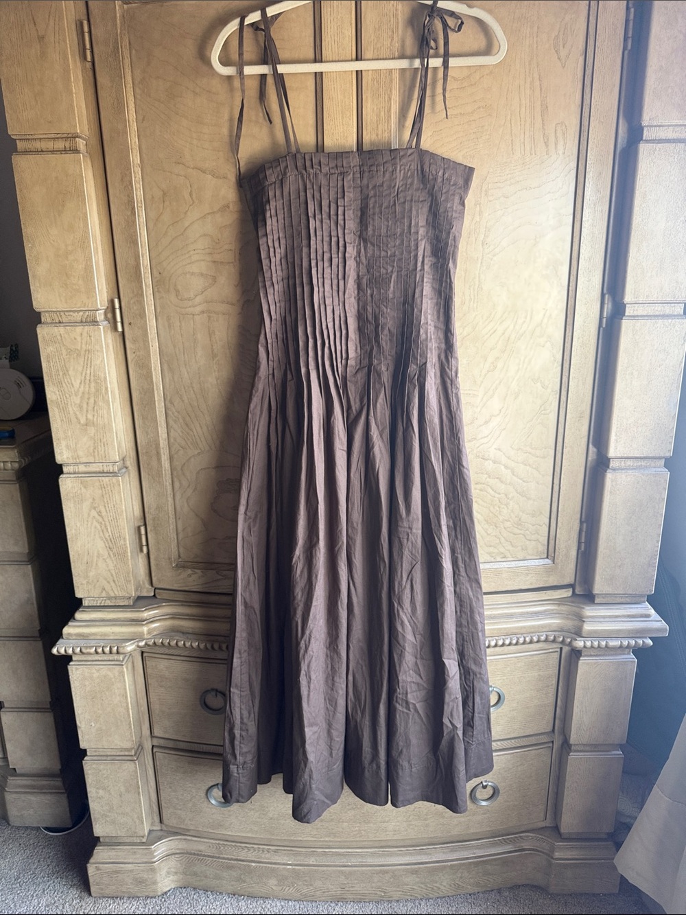 Moon River 🔥 NWOT Brown Strapless Dress